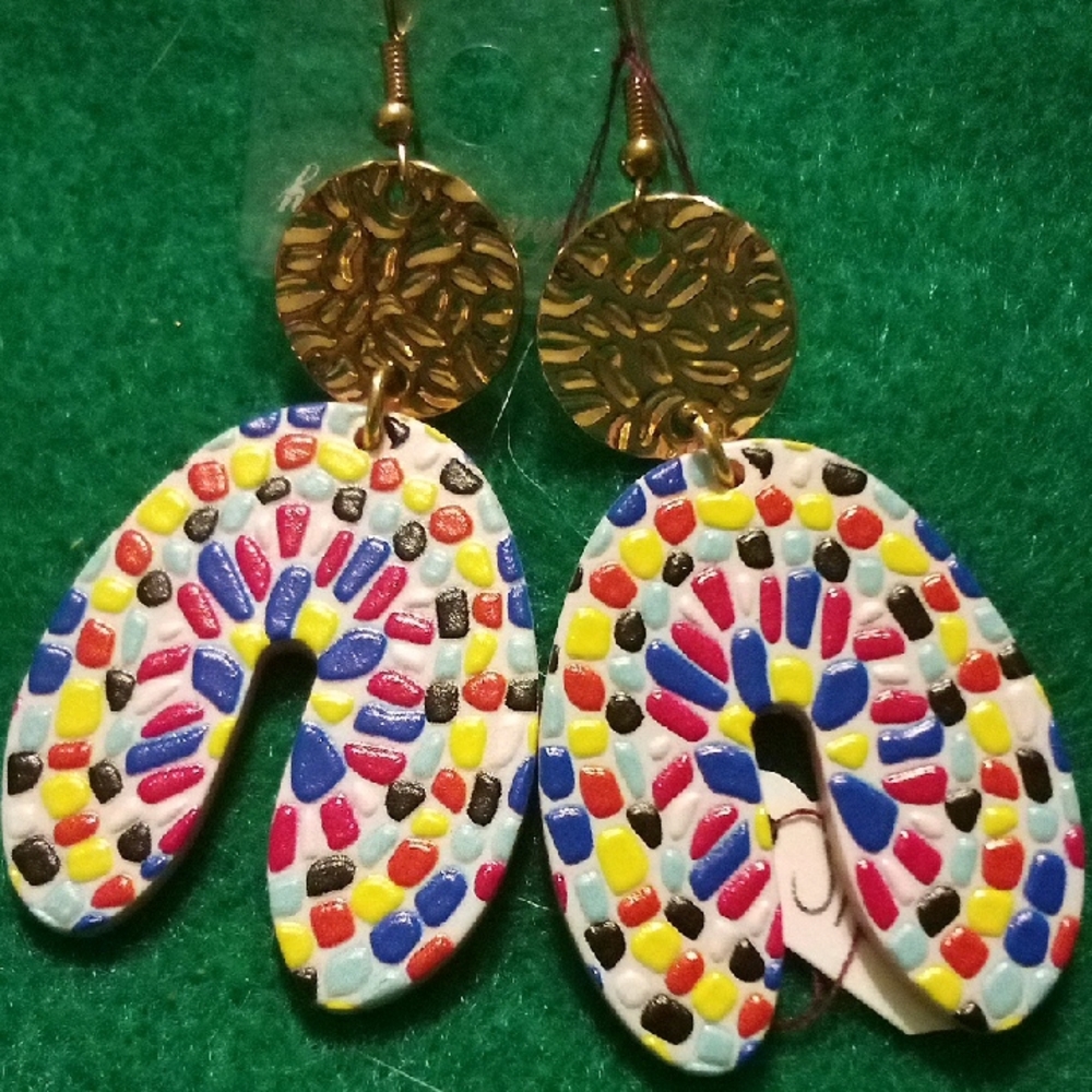 Colorful Mosaic Earrings